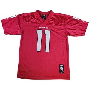 Arizona Cardinals Larry Fitzgerald #11 NFL Reebok Red Jersey Boys Youth Size L